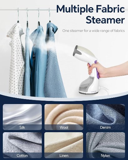Beautural 1200W Portable Handheld Clothes Steamer