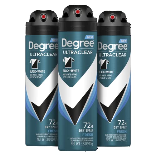 Degree Men UltraClear Black + White Antiperspirant Deodorant Dry Spray 3-Pack 3.8-Oz Deal