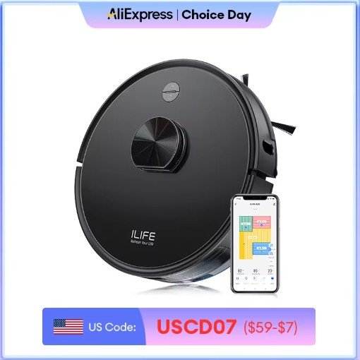 ILIFE A20 Robot Vacuum and Mop Combo with LiDAR Navigation