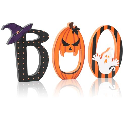 COCHIE BOO Signs Halloween Table Decor