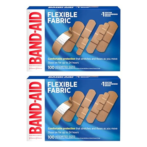 J&J Band-Aid Flexible Fabric Adhesive Bandages - 2 PACK
