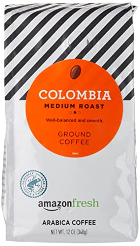Amazon Fresh Ground Coffee, Medium Roast, 12 Oz