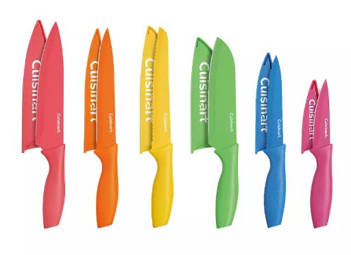 Cuisinart Advantage Ceramic-Coated Cutlery Set, 6 Knives