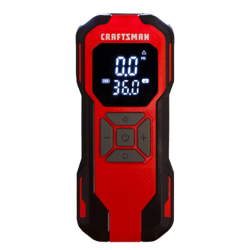 Craftsman 12V Portable Air Inflator Tool w/ Built-In LED Light/USB-C Port
