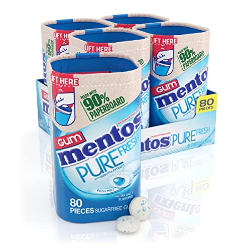 Mentos Gum Bulk Pack, 4 Pack, 80 Count