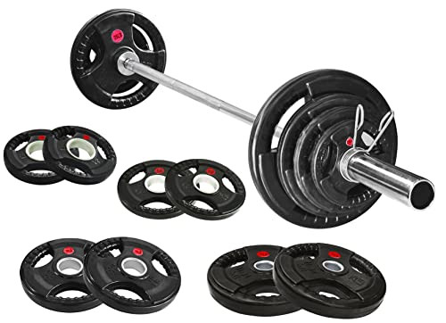 Olympic Cast Iron Weight Plates 255Lb Set