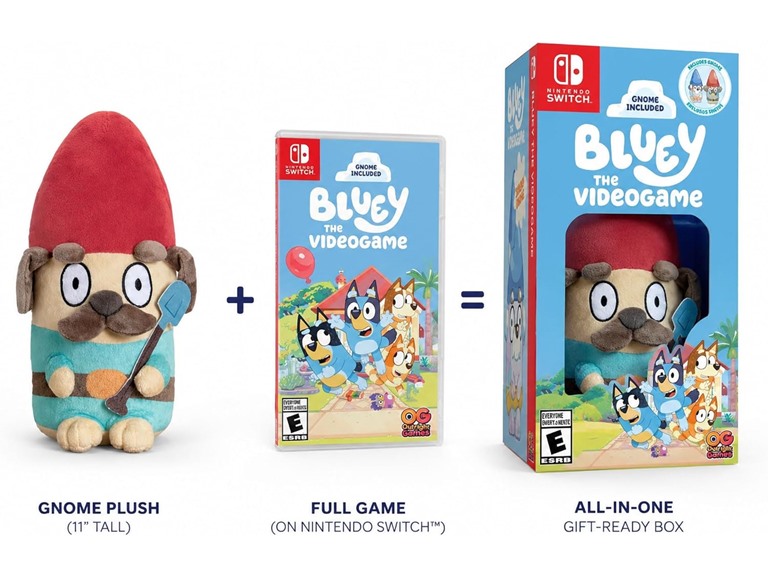 Bluey: The Videogame w/ Exclusive Gnome Plush Bundle (Switch) Deal