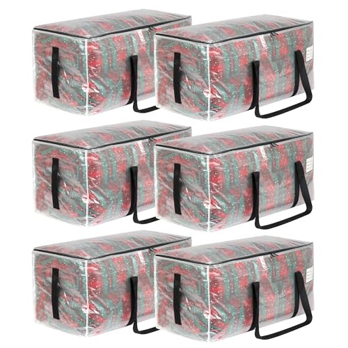 Storage Bags with Handles, 6-Pack
