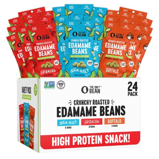 24-Pack The Only Bean Crunchy Roasted Edamame Snack