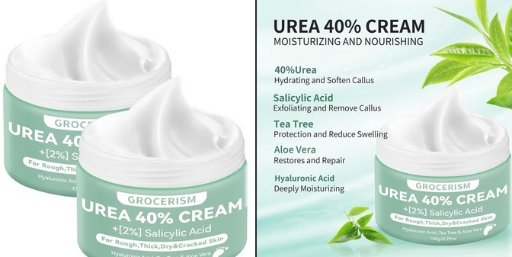 2 Packs Urea Cream 40% Plus 2% Salicylic Acid Foot Cream