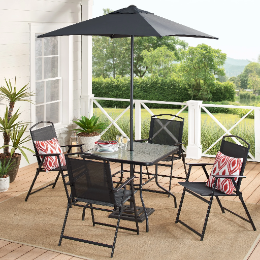 Mainstays Albany Lane 6-Piece Outdoor Patio Dining Set