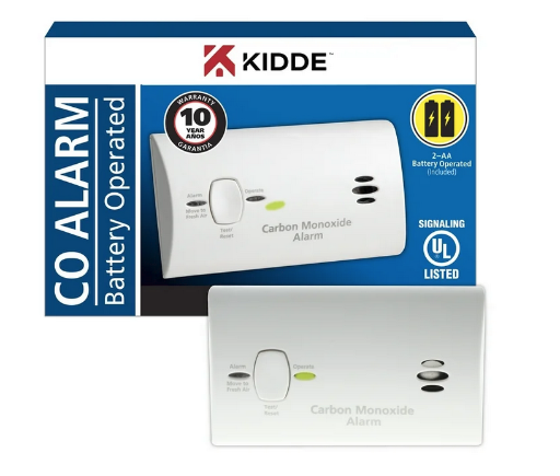 Kidde AA Battery Operated Basic Carbon Monoxide Alarm