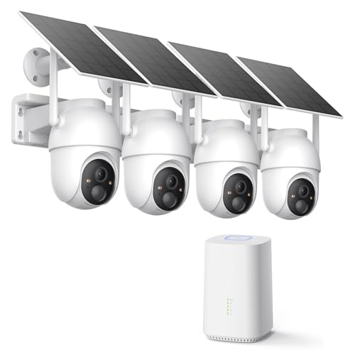 ELYSOO Wireless Outdoor Solar Security Cameras 4-Pack w/ PIR Motion Detection Deal