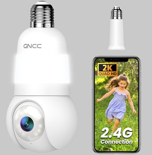 GNCC Light Bulb Security Camera