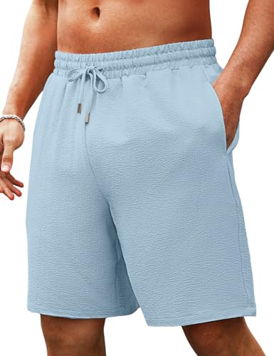 Men's Drawstring Elastic Waist Shorts