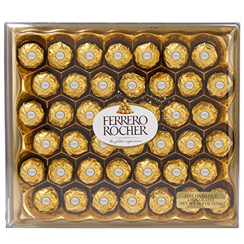 Ferrero Rocher Premium Hazelnut Milk Chocolate Candy (42-Count)