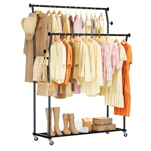 Double Rods Clothes Rack