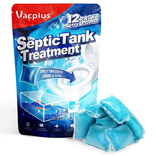 Vacplus Septic Tank Treatment, 12 Pack