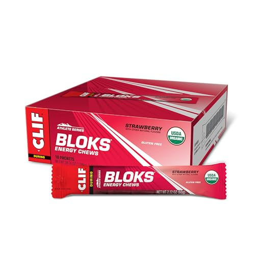 Clif Bloks Energy Chews (Strawberry) 18-Pack