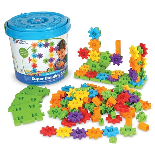 Learning Resources Gears! Gears! Gears! Super Building Toy Set 150-Pieces