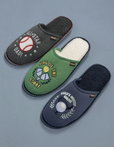 MUK LUKS Men's All Star Dad Jersey Scuff Slipper