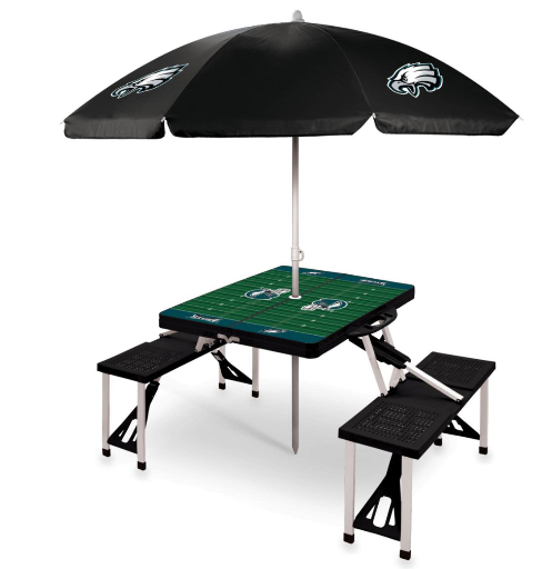 NFL Black Portable Folding Picnic Table