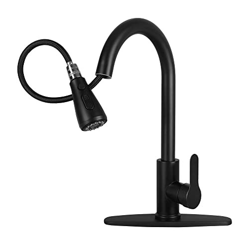 CILAIXI Kitchen Sink Faucet with Pull Down Sprayer Silver