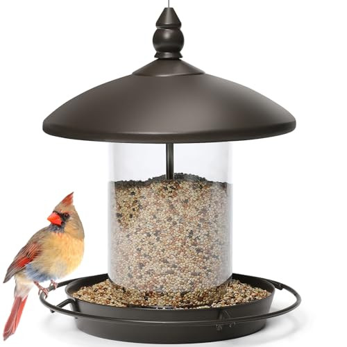 Youvip Metal Roof Bird Feeder