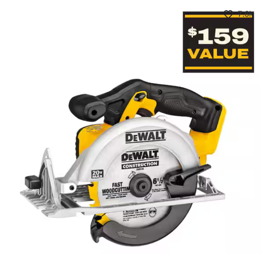 Dewalt 20V MAX Cordless Circular Saw and Battery Pack