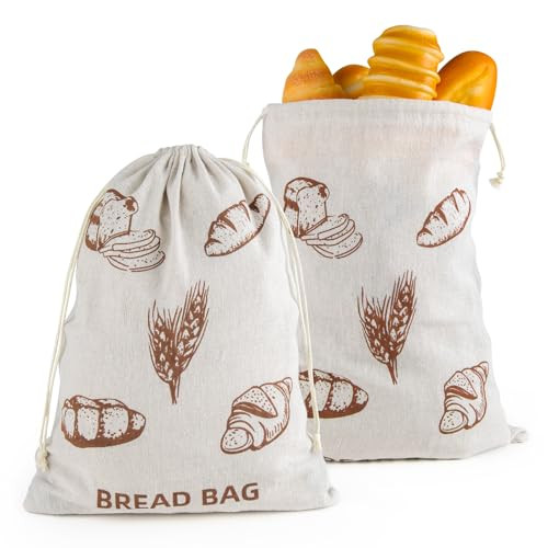 Tiagowell Reusable Bread Bags--2 Pack