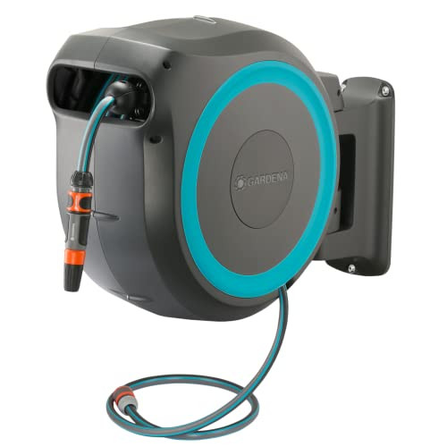 GARDENA Retractable Wall Mounted Garden Hose Reel 115' x 1/2"