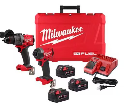 Milwaukee M18 FUEL Cordless Hammer Drill and Impact Driver Combo Kit
