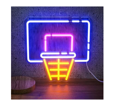 Basketball Hoop Neon Sign - Many Options 