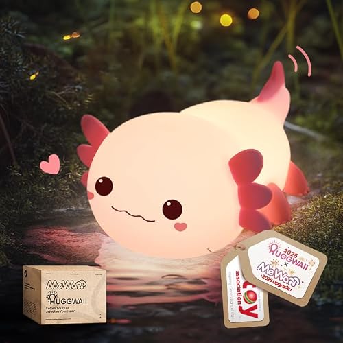 Mewaii Huggwaii Squishy Axolotl Night Light