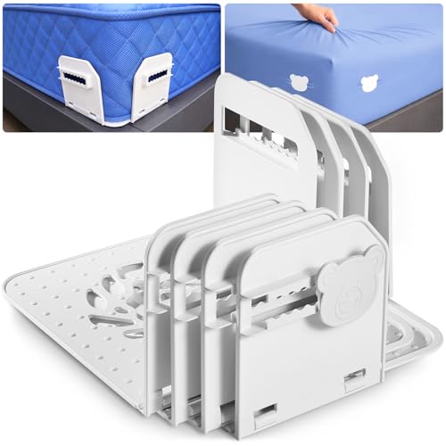 Patented Bed Sheet Holders ABS Lock System for Fitted Sheets Secure Clips Deal
