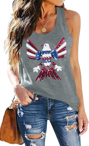 American Flag Tank Top
