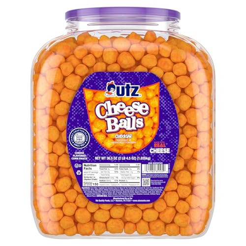 Utz Cheese Balls Barrel, 36.5 Oz.