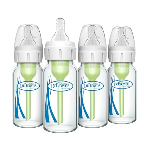 Dr. Brown's 4 Oz. Glass Baby Bottle 4-Pack