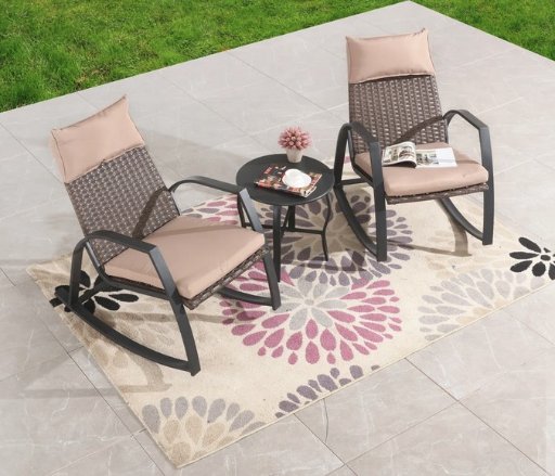 Krini 3 Piece Bistro Conversation Set