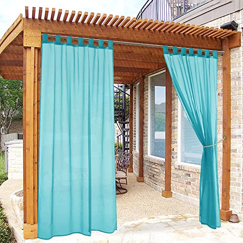 Ryb Home Outdoor Sheer Curtain for Patio