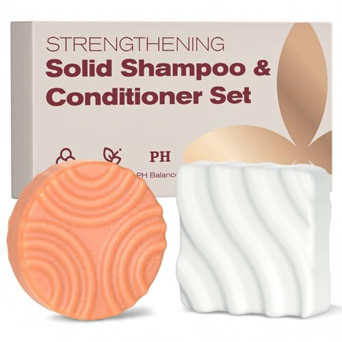 Solid Shampoo and Conditioner Bar Set