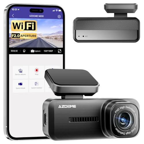 AZDOME WiFi Mini Dashcam