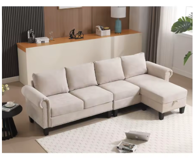 Convertible Sectional Sofa with Storage