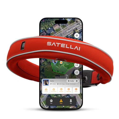 SATELLAI GPS Wireless Dog Fence Collar