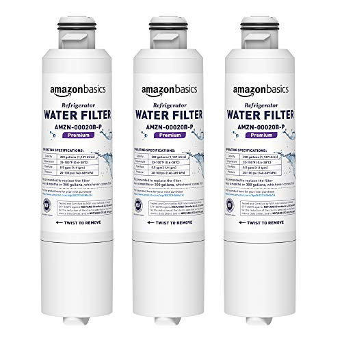 Amazon Basics Samsung DA29-00020B Refrigerator Water Filter (Pack of 3, Premium)