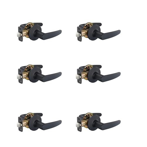 Amazon Basics Straight Door Lever 6-Pack
