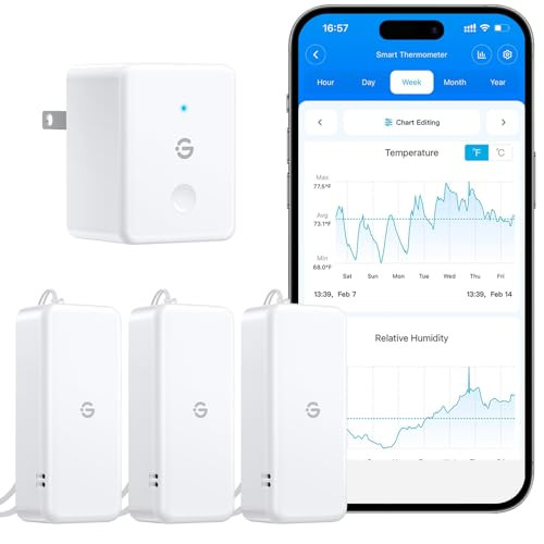 GoveeLife 2.0 WiFi Hygrometer Thermometer 3-Pack