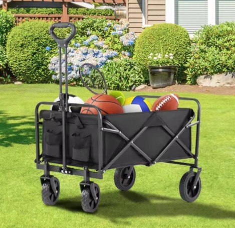 JHK Outdoor Collapsible Foldable Garden Beach Cart