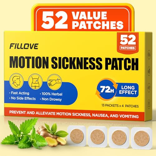 Motion Sickness Patches, 52 Count