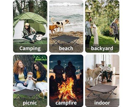 KingCamp Elevated Pet Bed W/Carrying Bag